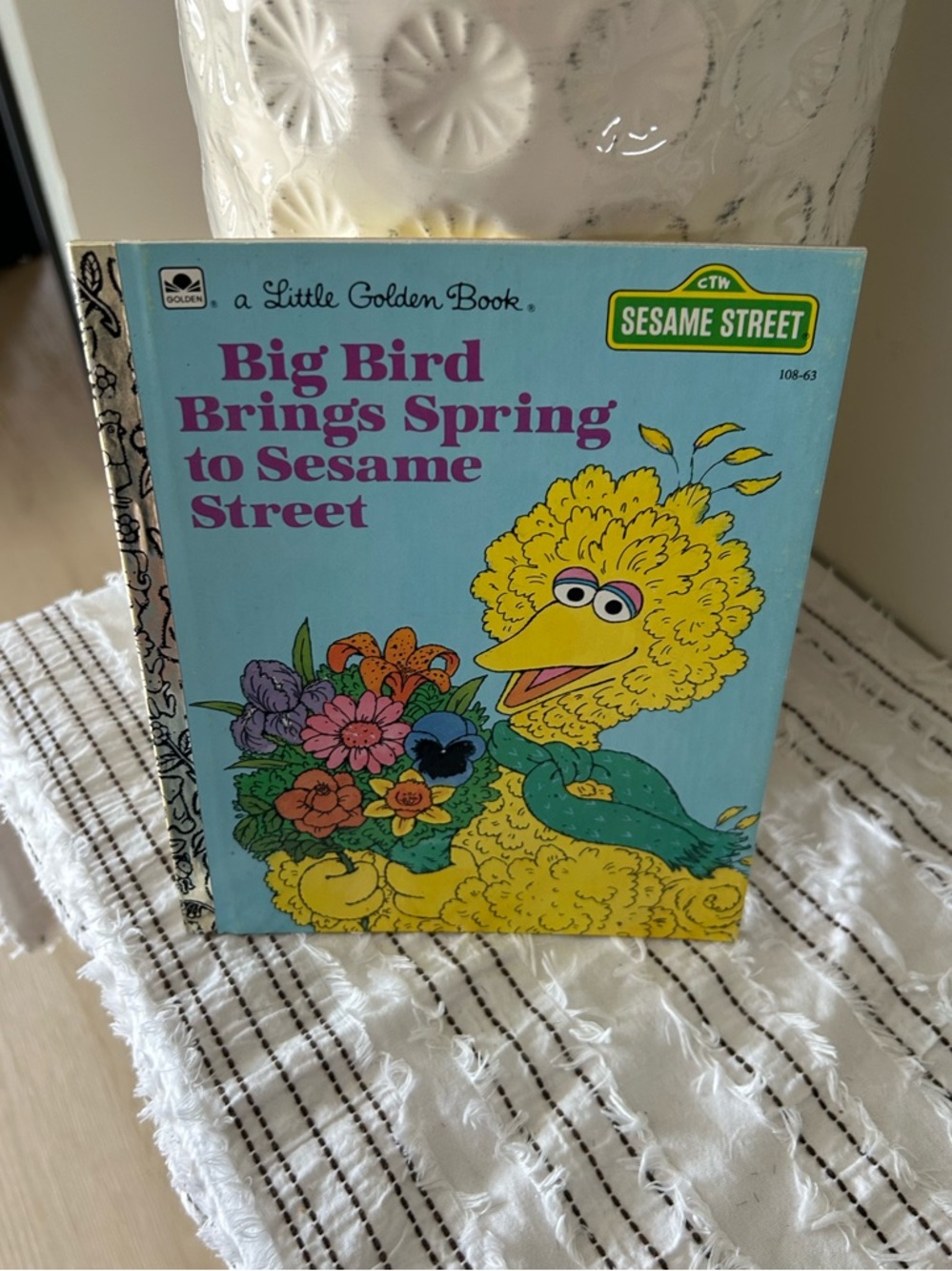 Vintage 1985 Sesame Street Big Bird Brings Spring to Sesame Street Little Golden